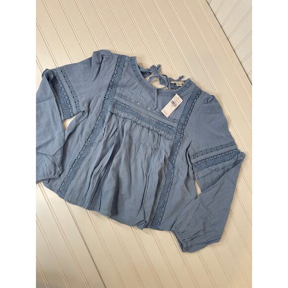 NWT American Eagle Neutral Lace Babydoll Tank - High Neck Blouse Bundle Size S - Picture 6 of 8